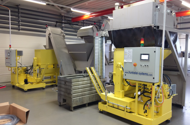 The briquette press is used for many materials - Hunkeler AG